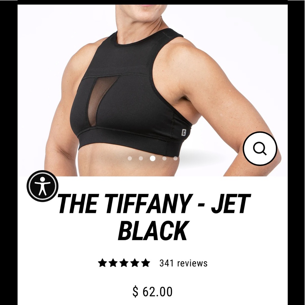 Chestee Bra - Size 8, Color Black, like new only worn once